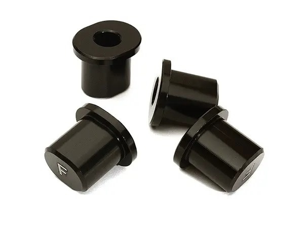 INTC28976BLACK BILLET MACHINED FRONT HINGE PIN BRACE INSERTS DBXL-E: BLACK