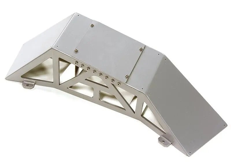 INTC28119SILVER REALISTIC HEAVY-DUTY METAL RAMP 300MMX75MMX80MM 1/10 SCALE: SILVER