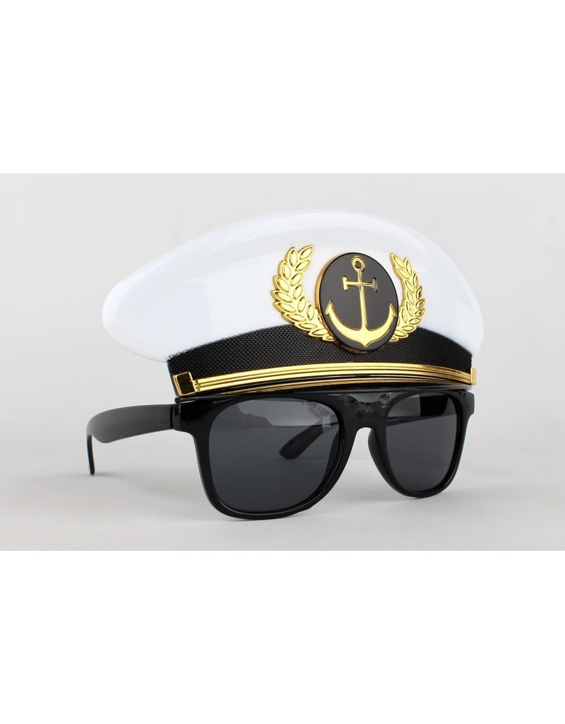 DARON WORLDWIDE SG2129 CRUISE SHIP CAPTAIN HAT SHADES