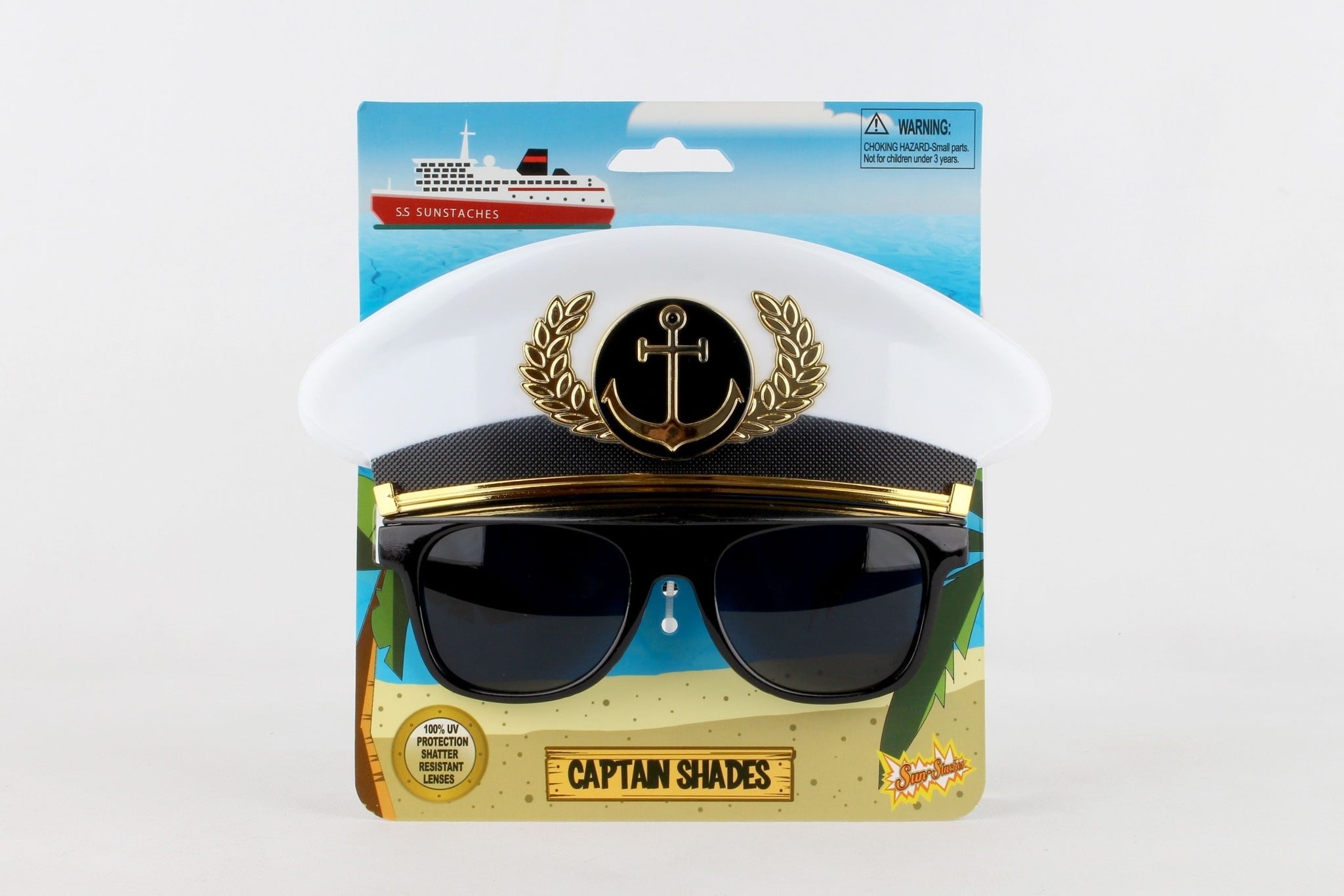 SG2129 CRUISE SHIP CAPTAIN HAT SHADES
