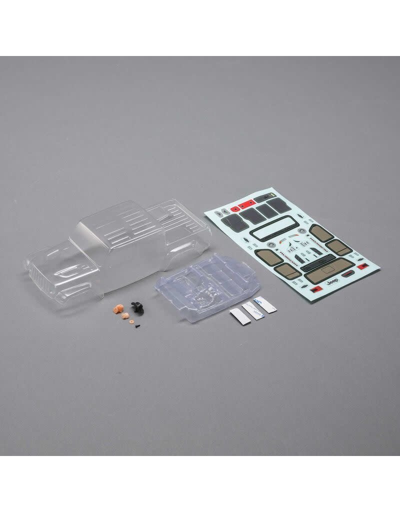 AXIAL AXI200005 JEEP GLADIATOR BODY SET SCX24: CLEAR