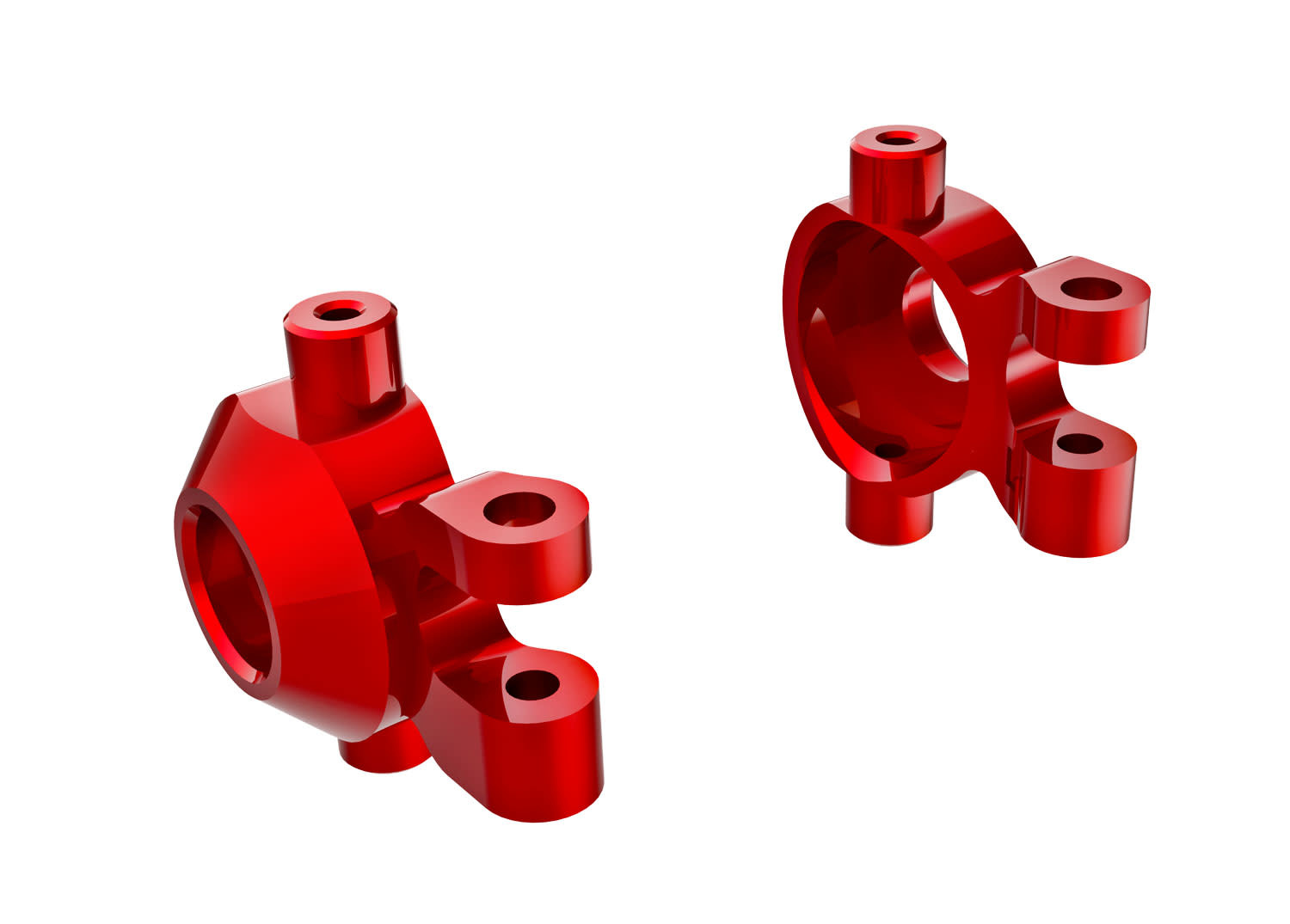 TRA9737-RED STEERING BLOCKS (L&R) RED