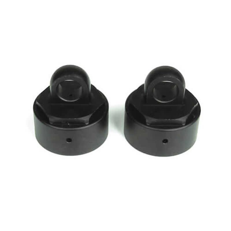 TKR6003 SHOCK CAPS (ALUMINUM, GUN METAL ANO, 2PCS):EB48