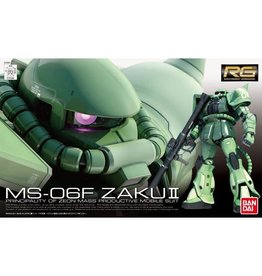 BANDAI BAS2137102 1/144 RG #4 MS-06F ZAKU II "MOBILE SUIT GUNDAM" PLASTIC MODEL KIT