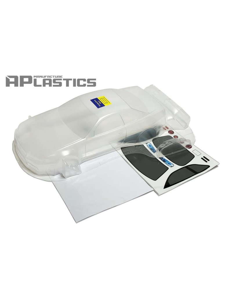 APLASTICS APS0055 1/10 NISSAN R34 BODY: CLEAR