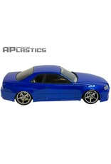 APLASTICS APS0055 1/10 NISSAN R34 BODY: CLEAR