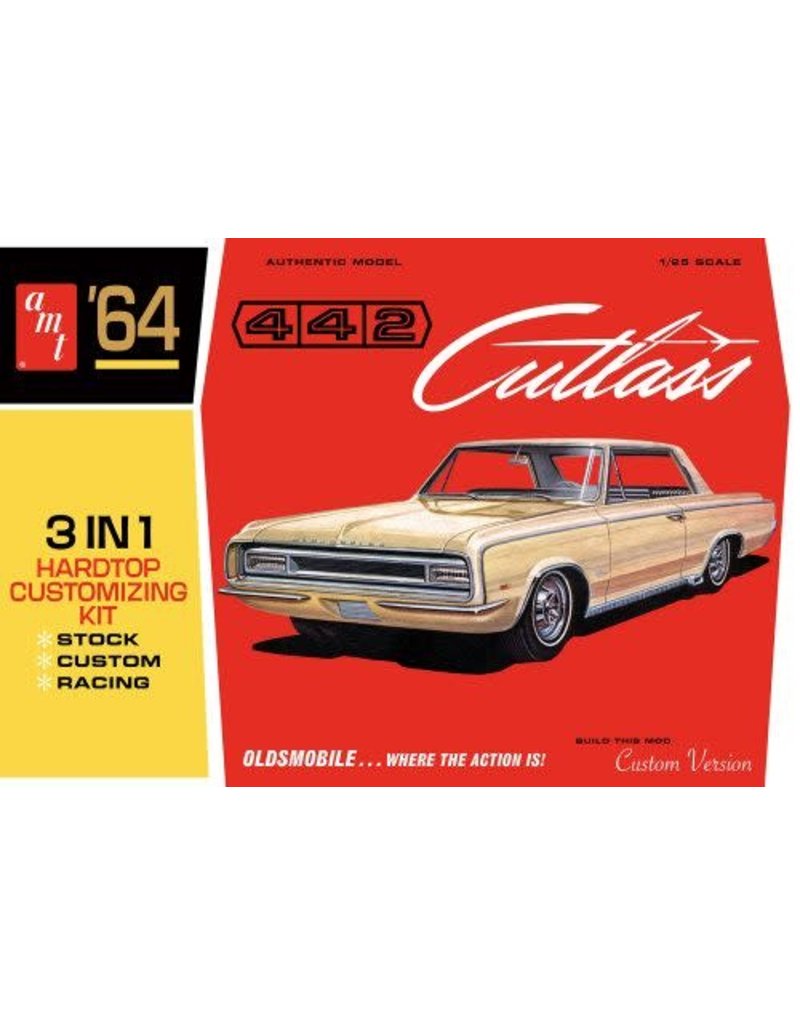 AMT AMT1066 1/25 1964 OLDS CUTLASS 442 HARD TOP PLASTIC MODEL KIT