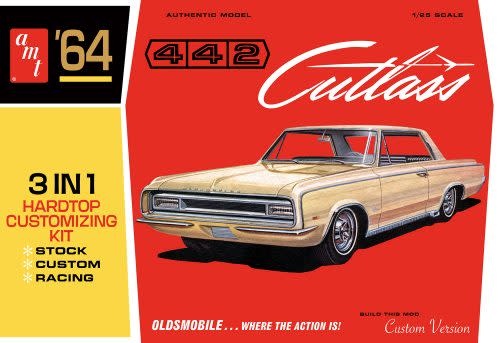 AMT1066 1/25 1964 OLDS CUTLASS 442 HARD TOP PLASTIC MODEL KIT