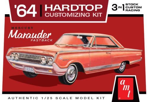 AMT1294 1/25 1964 MERCURY MARAUDER HARD TOP PLASTIC MODEL KIT