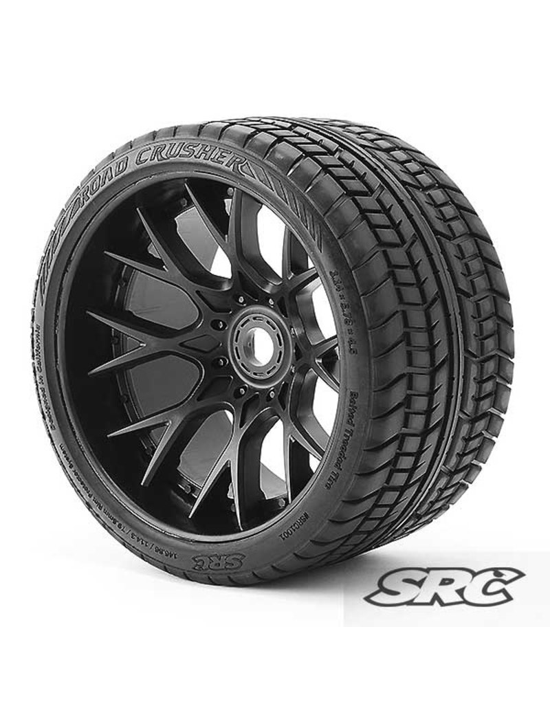 SWEEP RACING SRCC1001B ON-ROAD CRUSHER BEILTED TIRE (2): BLACK
