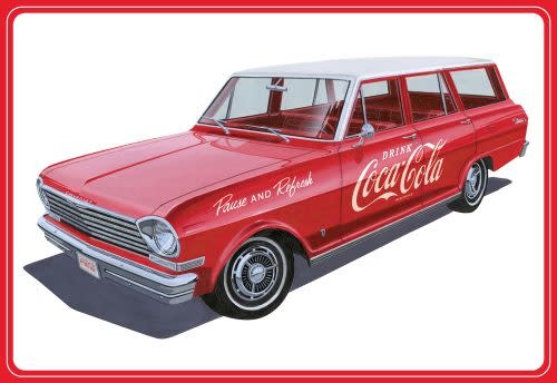 AMT1353 1/25 1963 CHEVY II NOVA WAGON PLASTIC MODEL KIT
