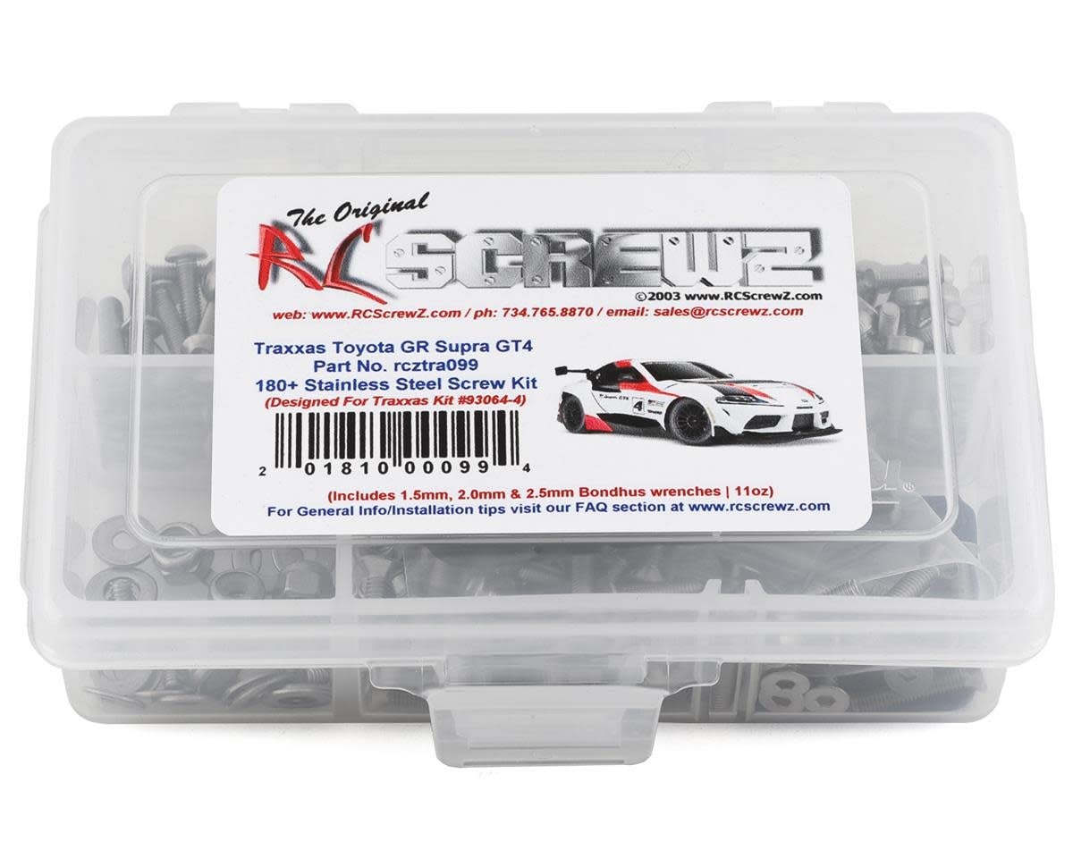 RCZTRA099 TRAXXAS TOYOTA GT4 STAINLESS SCREW KIT