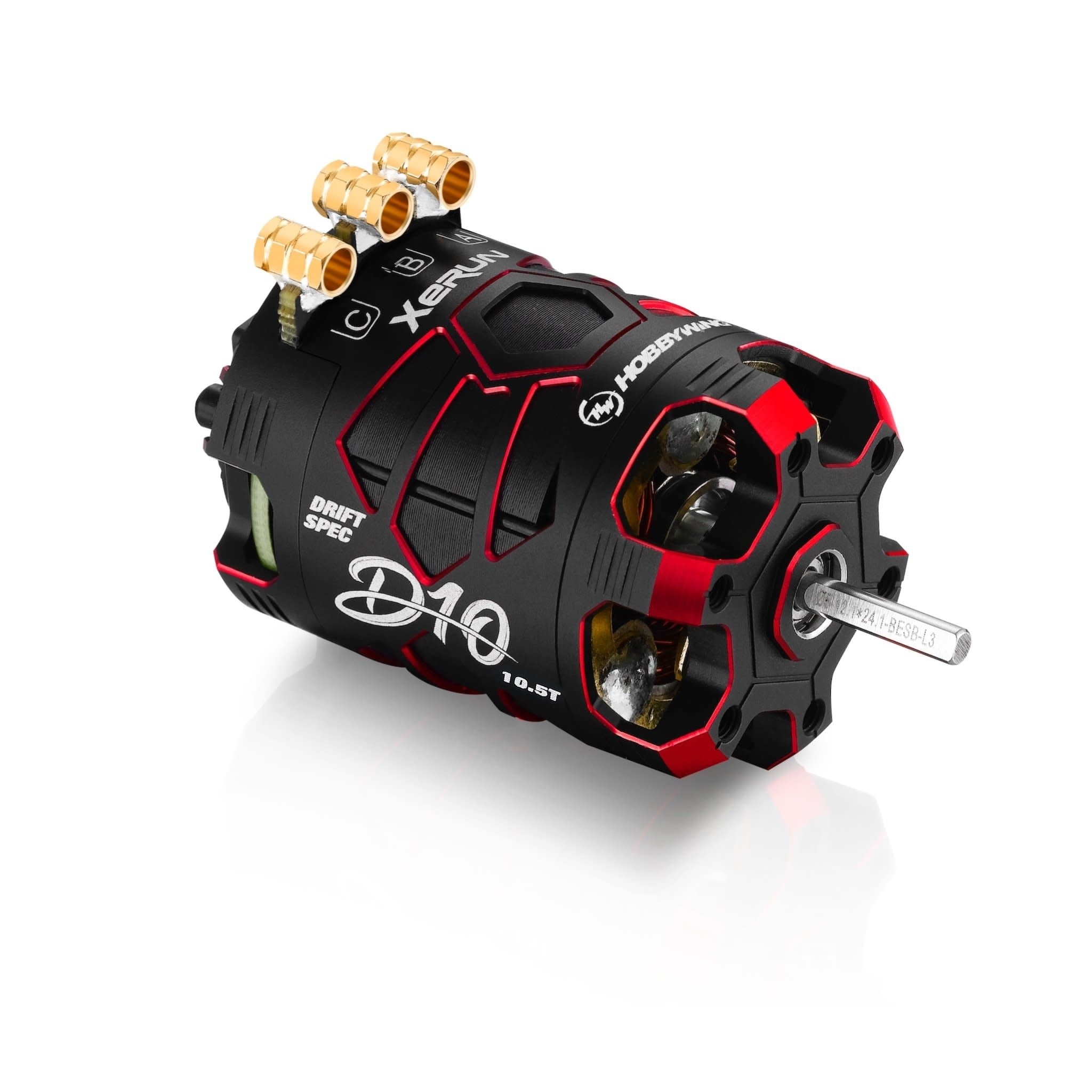 30401135 - Xerun D10 Brushless Drift Motor - 10.5T Passion Red