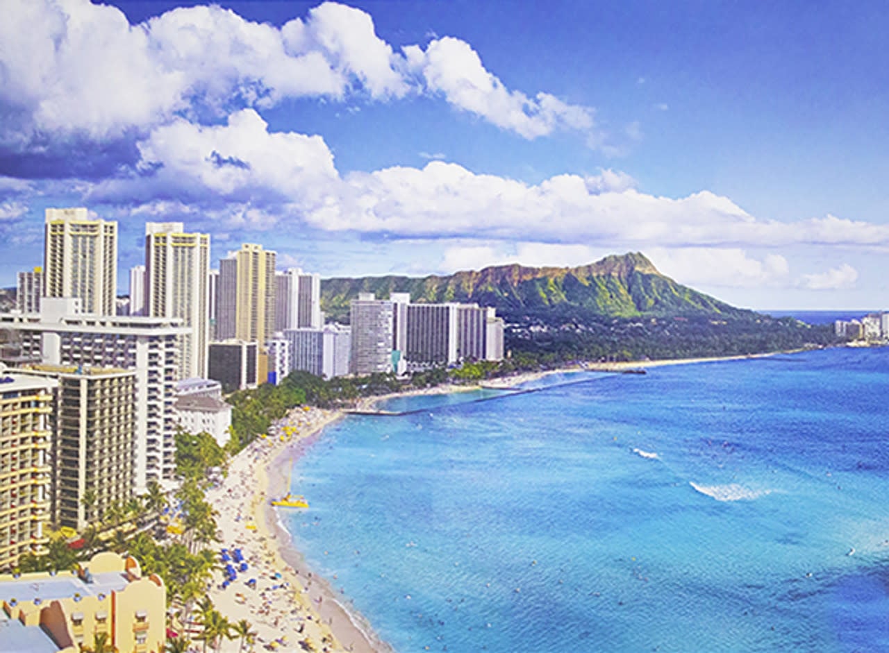 TOM100-242 HAWAII WAIKIKI BEACH USA