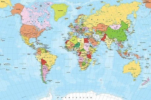 TOM100-272 WORLD MAP