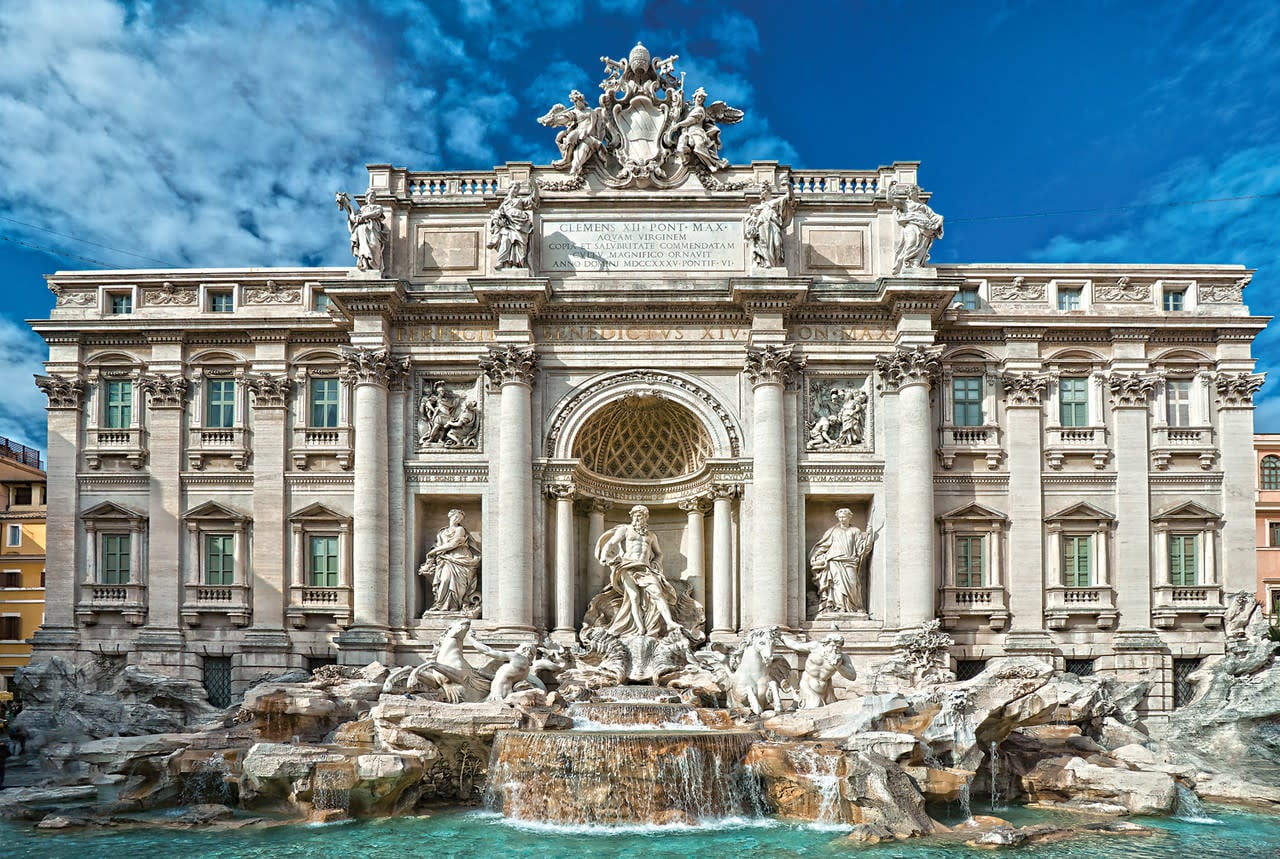 TOM100-205 TREVI FOUNTAIN ROME ITALY