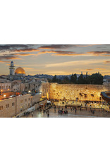 TOMAX TOM100-288 THE WAILING WALL AND THE DOE OF THE ROCK IN THE OLD CITY OF JERUSALEM AT SUNSET, ISRAEL