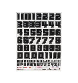 FIRE BRAND RC FBR1DECLIB455 NUMB3RS 2 LIBERTY DECAL SET (BLACK W/SILVER OUTLINES)