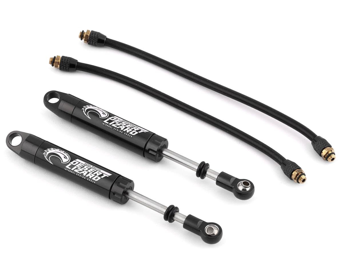 YEA-DDP-110BK DESERT LIZARD PIGGYBACK SHOCKS W/RESERVOIR (BLACK) (2) (110MM)