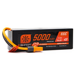 SPEKTRUM SPMX54S100H5 4S LIPO 14.8V 5000MAH 100C SMART G2 BATTERY: IC5