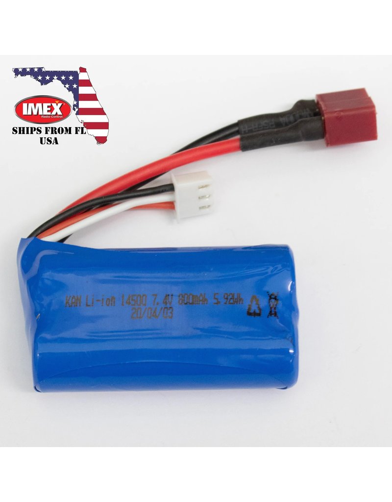 IMEX IMX16901 LI-ION BATTERY W/DEANS 800MAH