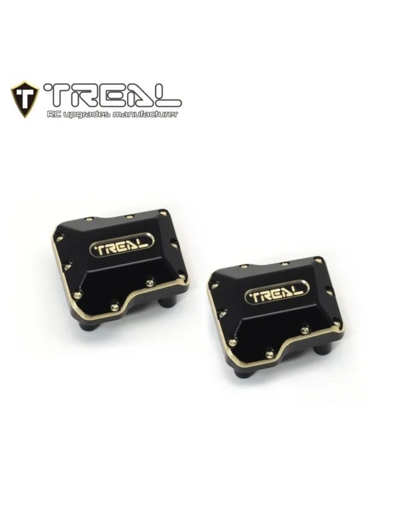 TREAL TRLX003K9N9FH BRASS AXLE DIFF COVERS 15.8G FOR TRX-4M