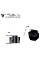 TREAL TRLX003K9N19V BRASS WHEEL HUBS 7MM 6MM HEX 1G FOR TRX4-M BLACK