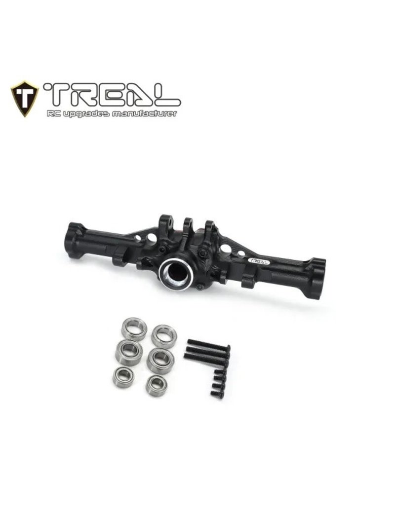 TREAL TRLX003KV3SDD REAR AXLE HOUSING FOR TRX-4M BLACK
