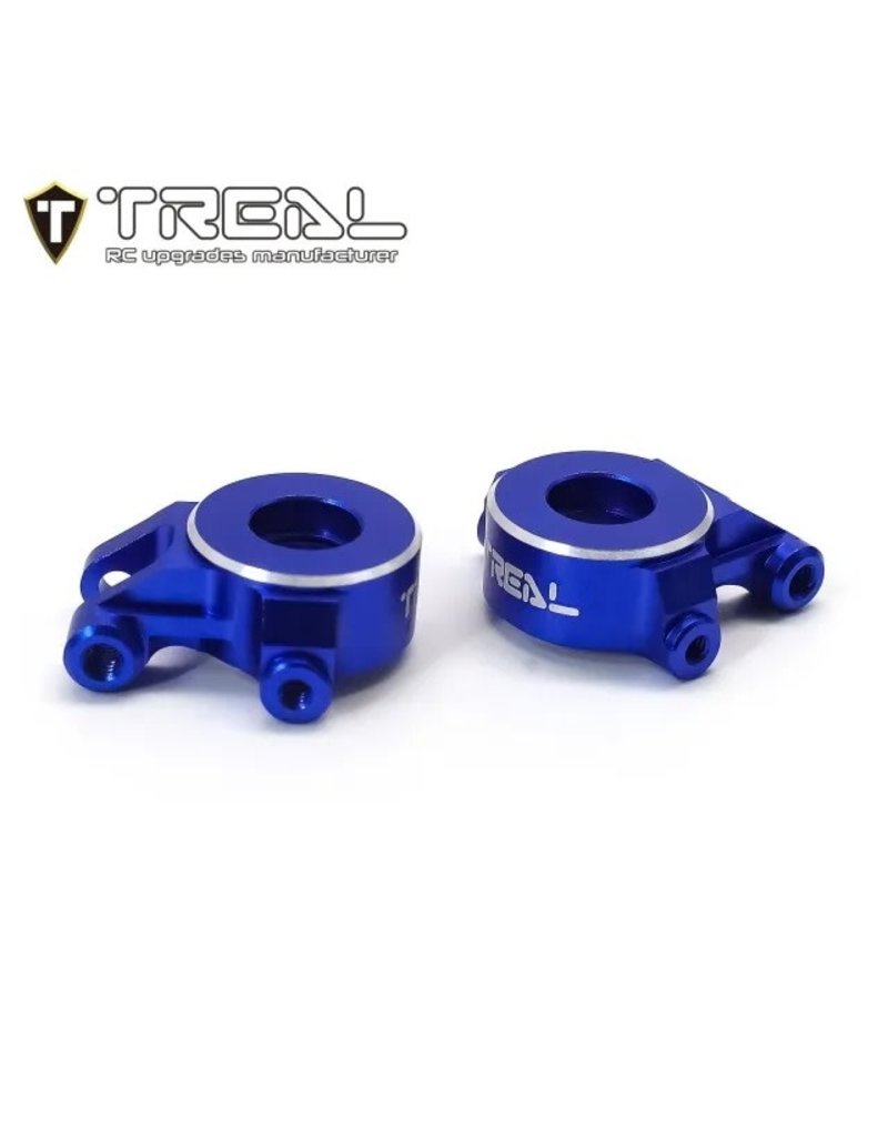TREAL TRLX003KIKGQ3 FRONT STEERING KNUCKLES FOR TRX4-M BLUE