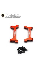 TREAL TRLX003KIWZAD FRONT AND REAR BUMPER MOUNT SET FOR TRX4-M RED