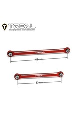 TREAL TRLX003LAZ8PJ TRX-4M LOWER LINK SET ALUMINUM RED