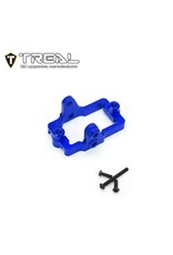 TREAL TRLX003LAZS95 ALUMINUM SERVO MOUNT FOR TRX-4M BLUE