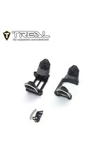 TREAL TRLX003LB5YZR ALUMINUM FRONT AND REAR SHOCK MOUNTS FOR TRX-4M BLACK
