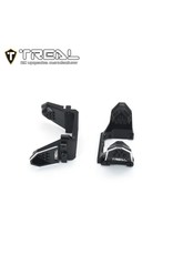 TREAL TRLX003LB5YZR ALUMINUM FRONT AND REAR SHOCK MOUNTS FOR TRX-4M BLACK