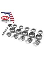 IMEX IMX25517 BEADLOCK WHEEL SET (X4) GREY