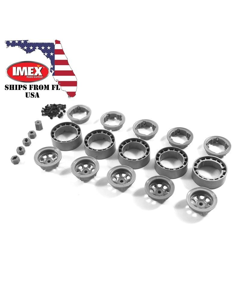 IMEX IMX25517 BEADLOCK WHEEL SET (X4) GREY