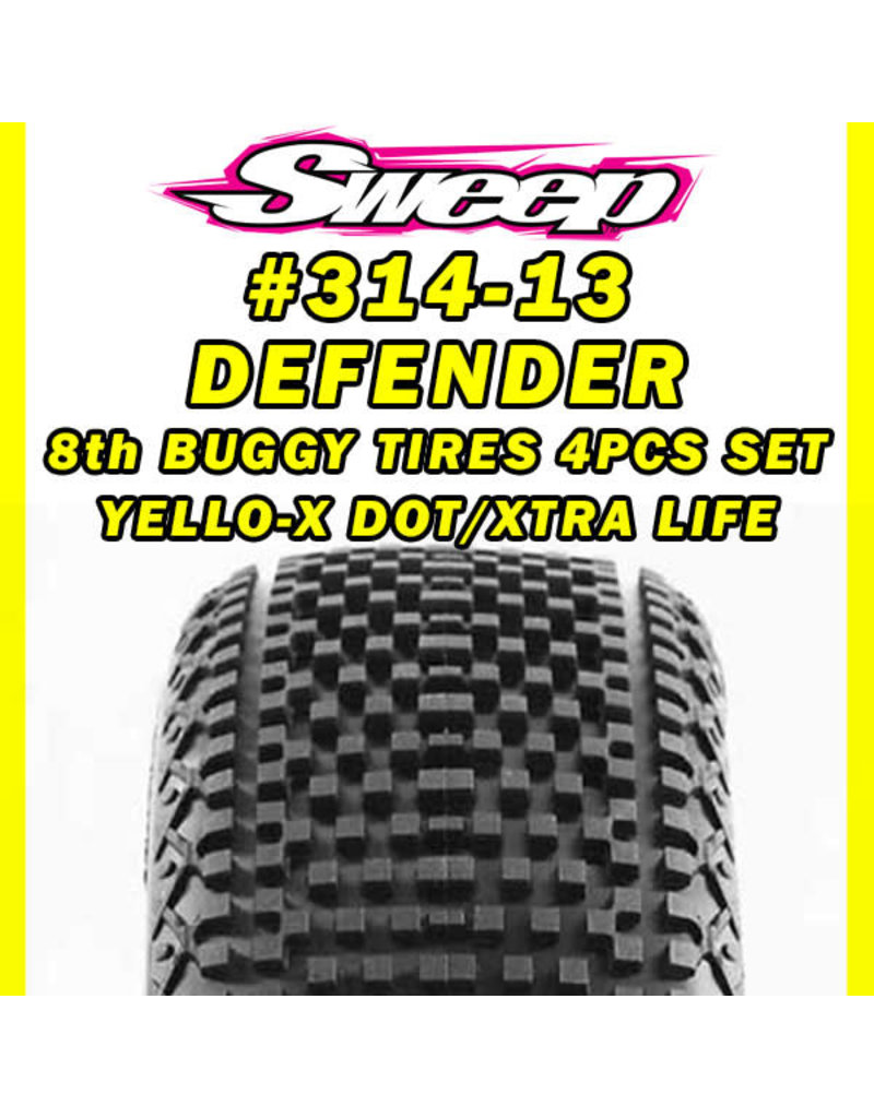 SWEEP RACING SRC314-13417 YELLOW DEFENDER BUGGY 1/8