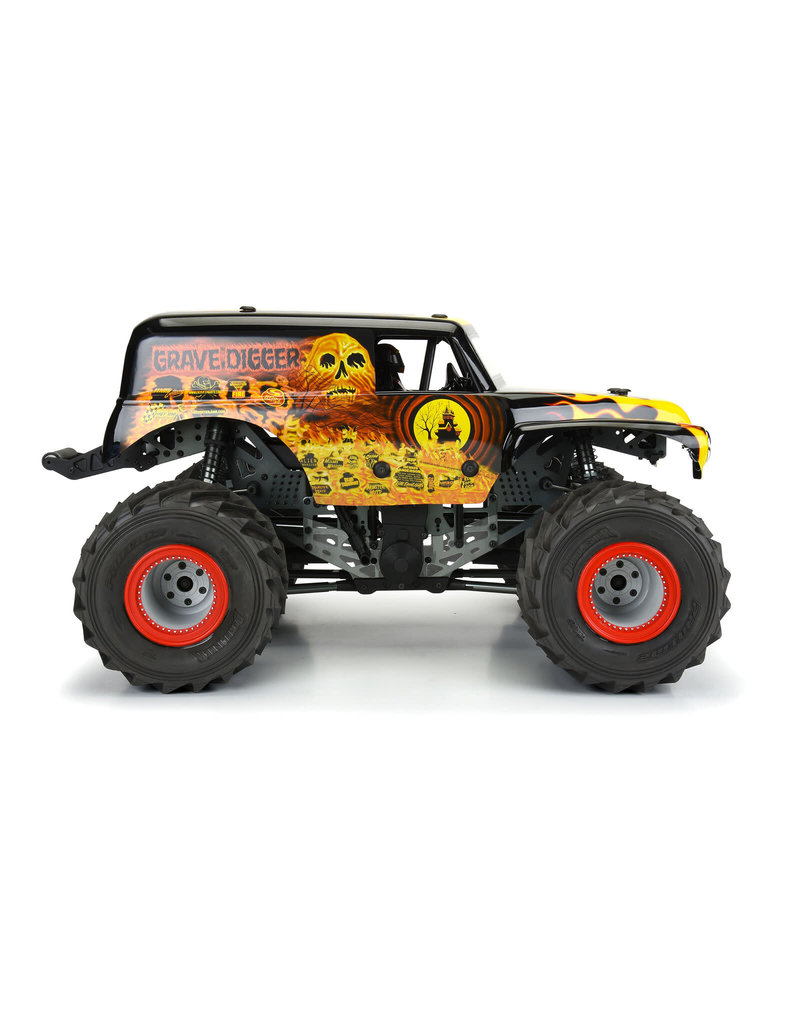 PROLINE RACING PRO359312 1/10 GRAVE DIGGER FIRE PAINTED BODY SET FOR LMT: RED