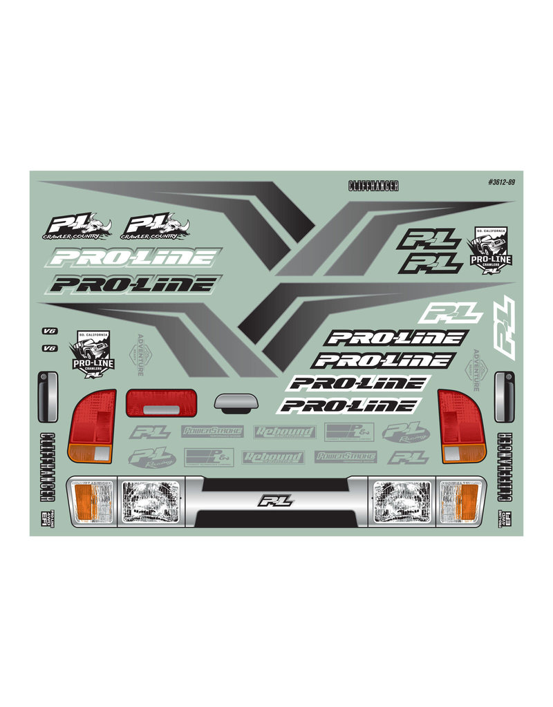 PROLINE RACING PRO361200 1/6 CLIFFHANGER HIGH PERFORMANCE BODY FOR SCX6: CLEAR