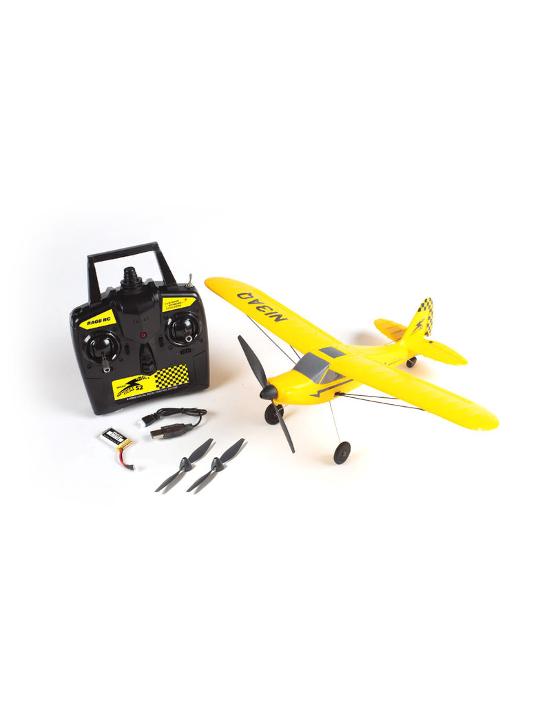 RAGE RC RGRA1118 MICRO SPORT CUB 400 3-CHANNEL RTF AIRPLANE WITH PASS SYSTEM