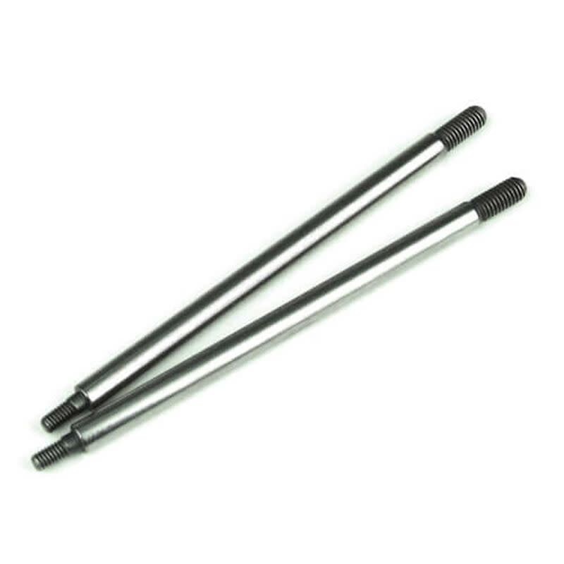 TKR6061 SHOCK SHAFTS (REAR, X-LONG, STEEL, 2PCS)