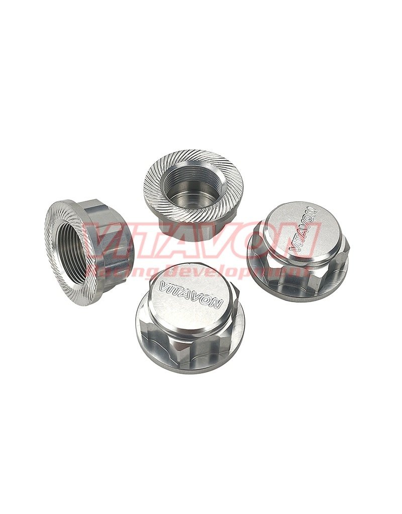 VITAVON VTNK8S0053 WHEEL NUT 24MM FOR KRATON 8S: SILVER