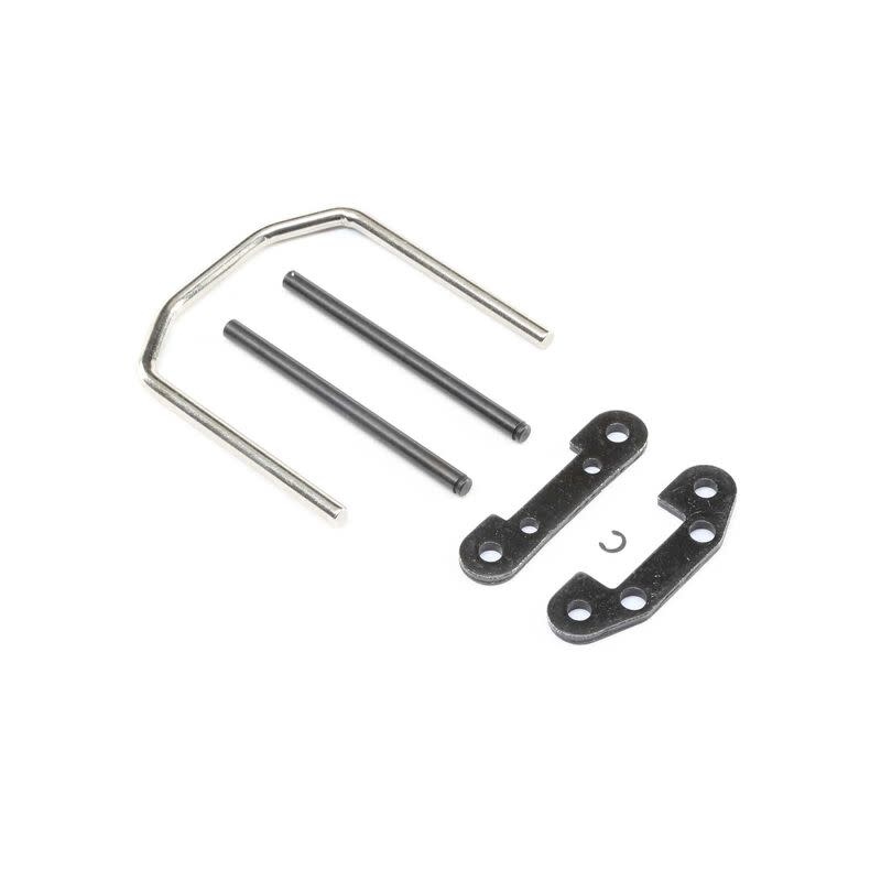 LOS254048 FRONT HINGE PIN AND BRACE SET: SUPER BAJA REY