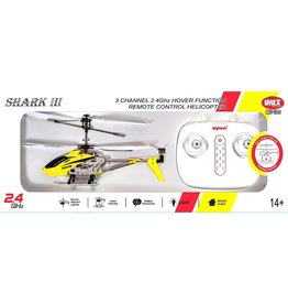 IMEX MIC1200Y SHARK 3CH RC HELI W/GYRO ALUMINUM FUSELAGE YELLOW