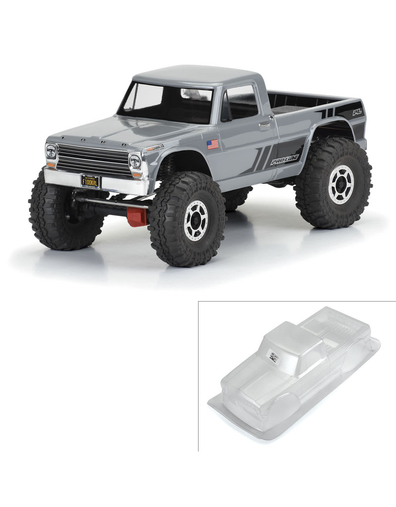 PROLINE RACING PRO361300 1/10 1967 FORD F-100 BODY 12.3" WB CRWLRS: CLEAR