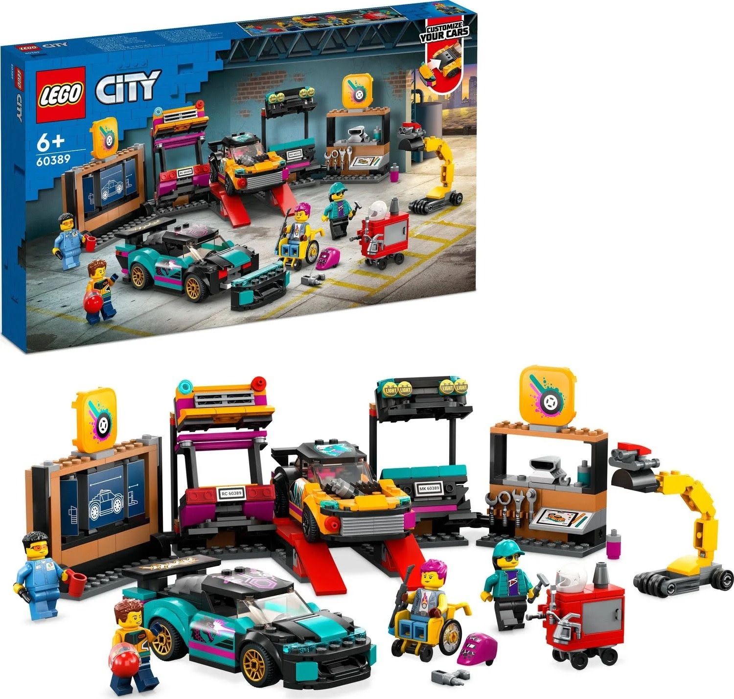 専用 LEGO 60389 CUSTOM CAR GARAGE - My Tobbies - Toys & Hobbies