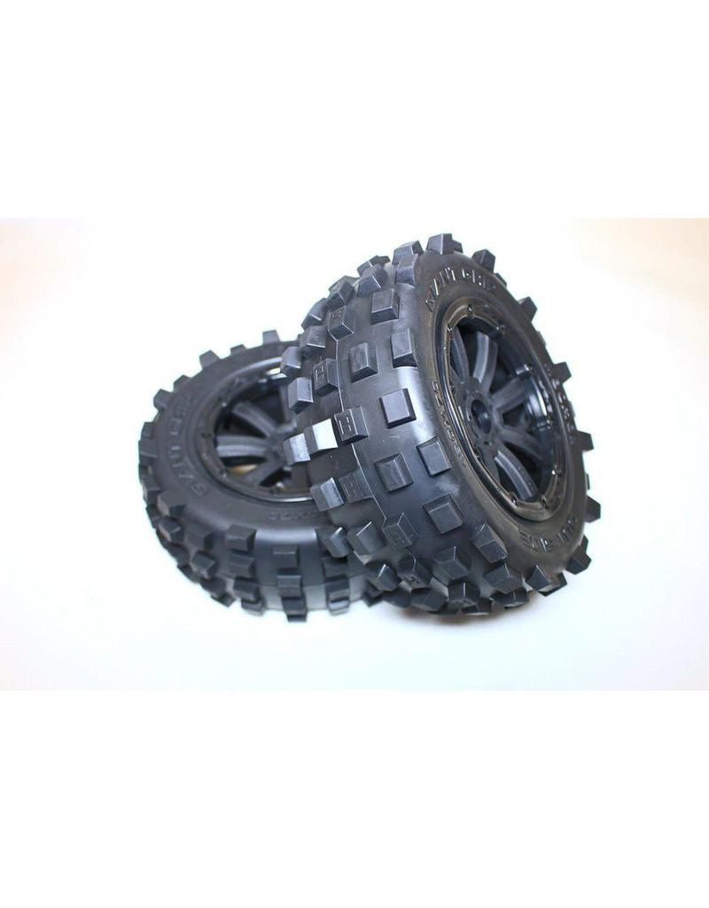 DDM RACING DDMMMX122BK MADMAX COMPLETE ASSEMBLED GIANT GRIP BELTED TIRE WHEEL COMBO