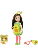 BARBIE MTL GHV69/GJW31 CHELSEA DRESS UP DOLL IN AVACADO COSTUME