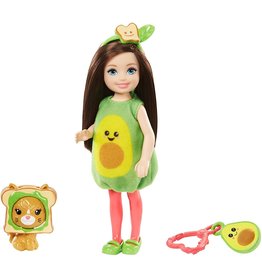 BARBIE MTL GHV69/GJW31 CHELSEA DRESS UP DOLL IN AVACADO COSTUME