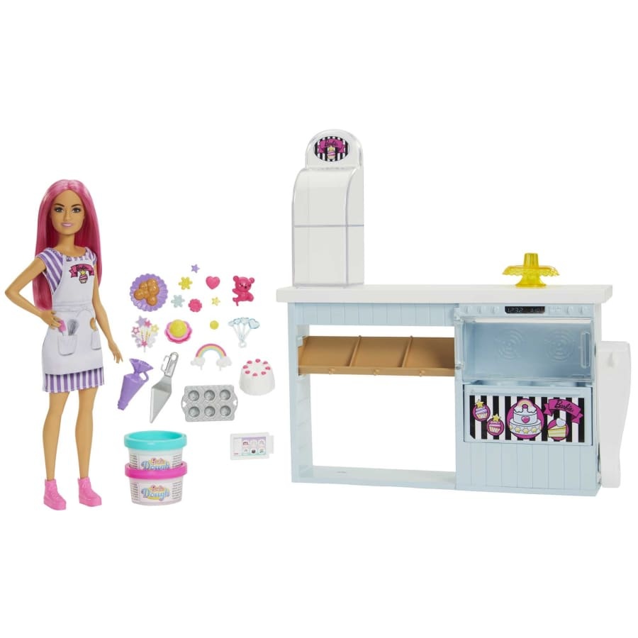 MTL HGB73 BARBIE DOLL & BAKERY SET - My Tobbies - Toys & Hobbies